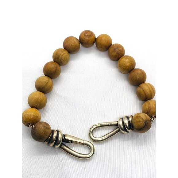 SOLD! Tiffany & Co Paloma Picasso 925 Wood Ball Bracelet Rare - Picture 7 of 7